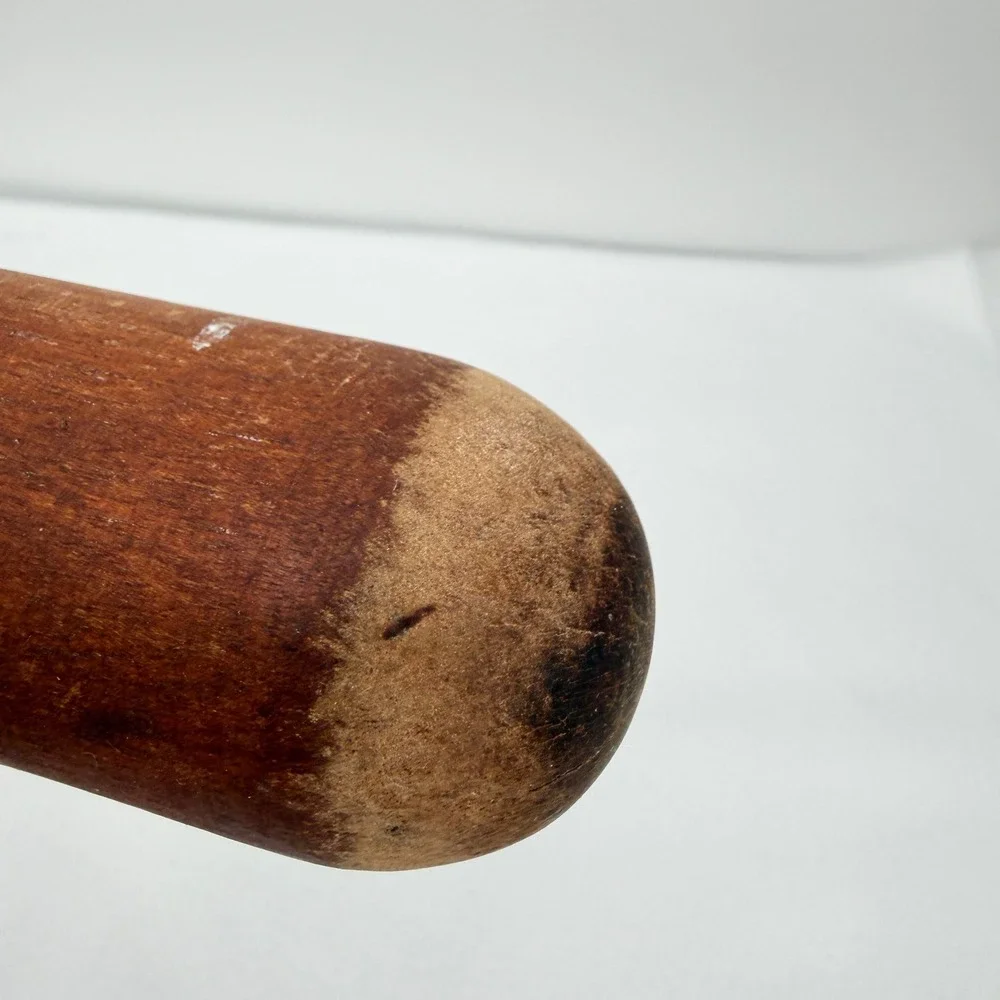 Vintage Primitive Wood Wooden Masher‎ Pestle Grinder Kitchen Tool 10.5